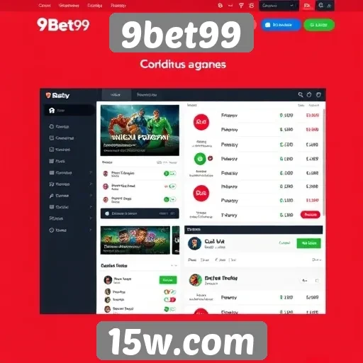 Interface do usuário no 9bet99 é intuitiva