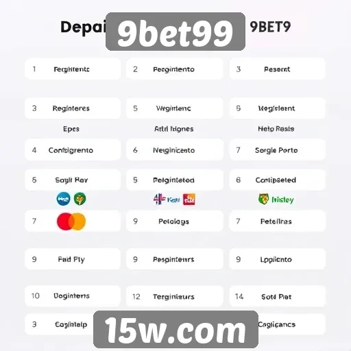 Métodos de pagamento aceitos em 9bet99
